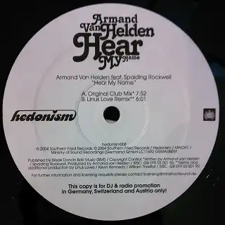 ARMAND VAN HELDEN / HEAR MY NAMEΥʥ쥳ɥ㥱å ()