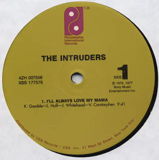 THE INTRUDERS / I'LL ALWAYS LOVE MY MAMAΥʥ쥳ɥ㥱å ()