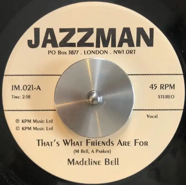 MADELINE BELL ／ ALAN PARKER / THAT'S WHAT FRIENDS ARE FORのアナログレコードジャケット (準備中)