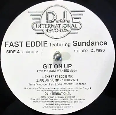 FAST EDDIE FEATURING SUNDANCE / GIT ON UPΥʥ쥳ɥ㥱å ()
