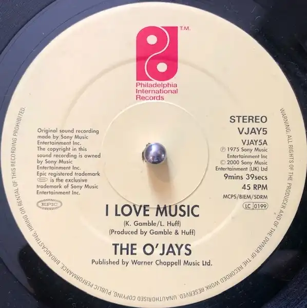 O'JAYS / I LOVE MUSIC  LOVE TRAINΥʥ쥳ɥ㥱å ()