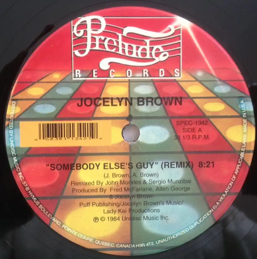 JOCELYN BROWN / SOMEBODY ELSE'S GUY (REMIX)