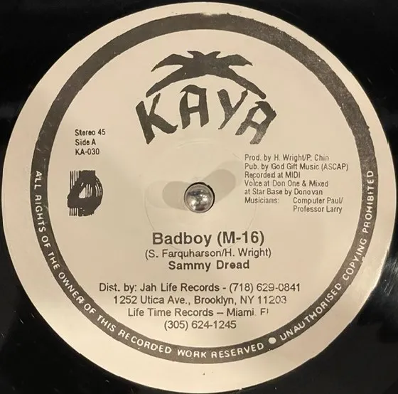 SAMMY DREAD ／ LONE RANGER / BADBOY  (M-16) ／ ROPE IN SISTER JEAN (M-16)