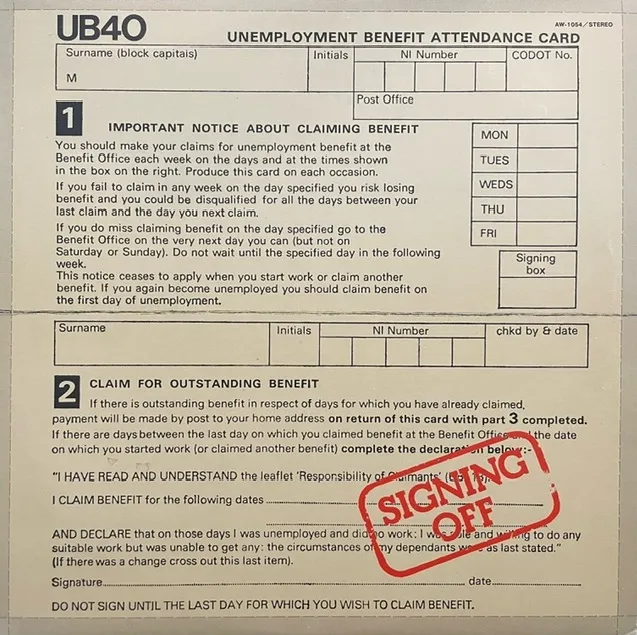 UB40 / SIGNING OFF