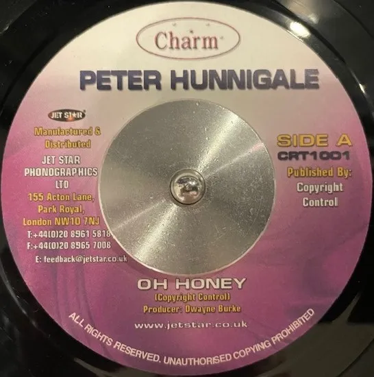 PETER HUNNIGALE / OH HONEY