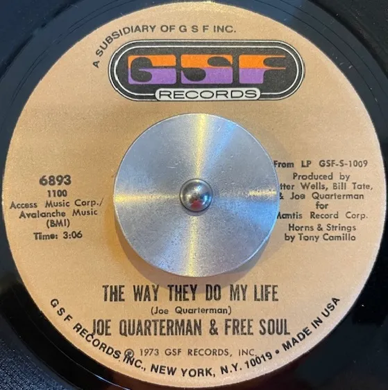 JOE QUARTERMAN & FREE SOUL / WAY THEY DO MY LIFE ／ FIND YOURSELF