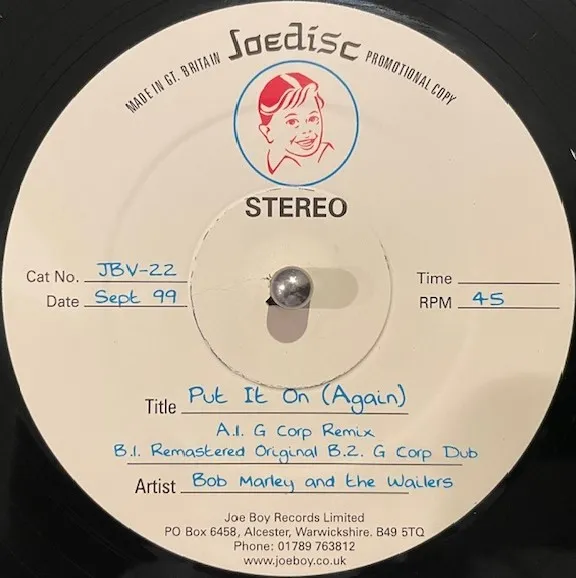 BOB MARLEY & THE WAILERS / PUT IT ON (AGAIN)