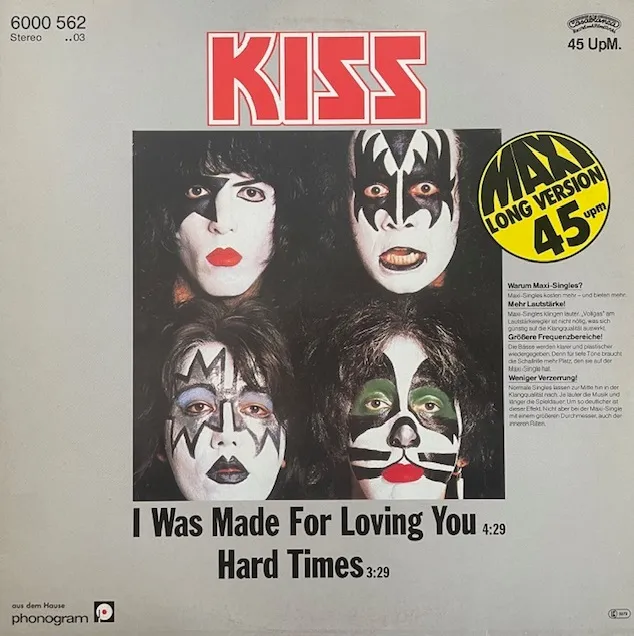 KISS / I WAS MADE FOR LOVING YOU ／ HARD TIMES
