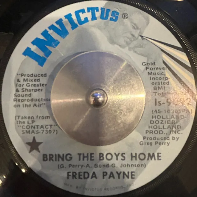 FREDA PAYNE / BRING THE BOYS HOME ／ I SHALL NOT BE MOVED