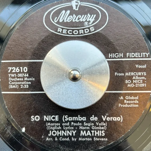 JOHNNY MATHIS / SO NICE (SAMBA DE VERAO) ／ IMPOSSIBLE DREAM