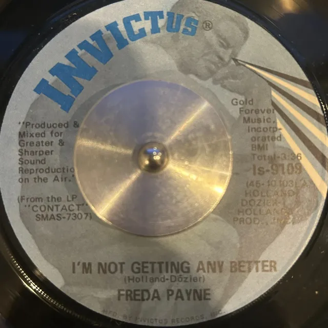 FREDA PAYNE / I’M NOT GETTING ANY BETTER ／  ROAD WE DIDN’T TAKE