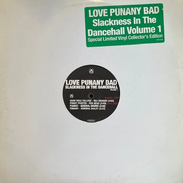 VARIOUS (SHABBA RANKS、YELLOWMAN) / LOVE PUNANY BAD SLACKNESS IN THE DANCEHALL VOLUME 1