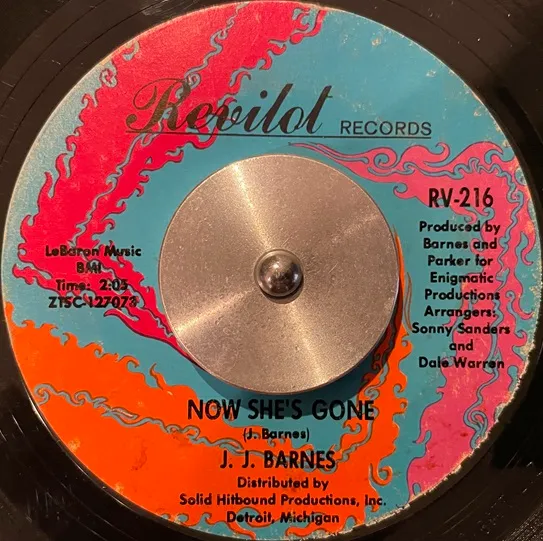 J. J. BARNES / NOW SHE'S GONE ／ HOLD ON TO IT