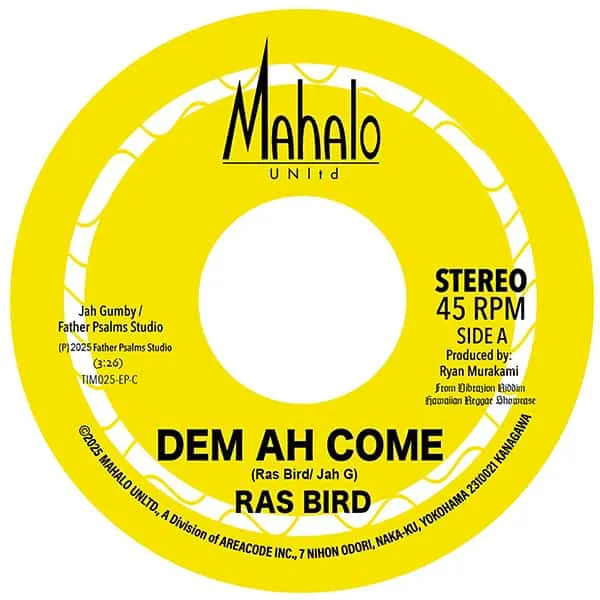JAH GUMBY FEAT. RAS BIRD DEM AH COME / VIBRAZION VERSION PT.2