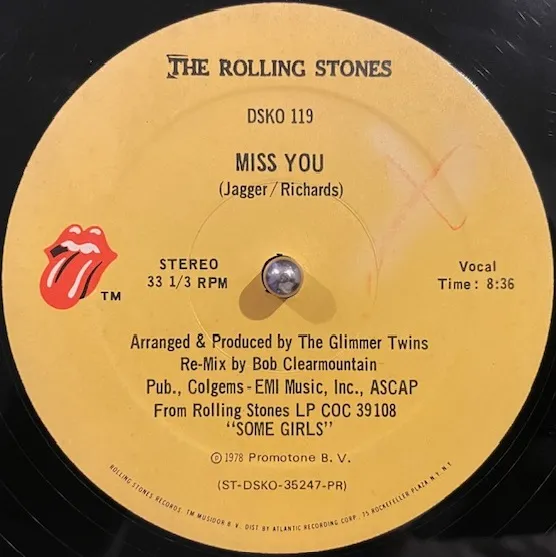 ROLLING STONES / MISS YOU (PROMO)