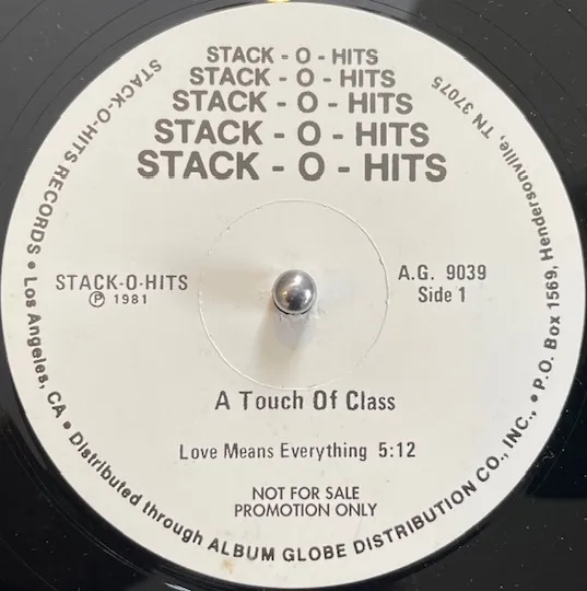 A TOUCH OF CLASS / LOVE MEANS EVERYTHING