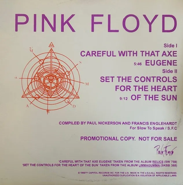 PINK FLOYD / CAREFUL WITH THAT AXE, EUGENE