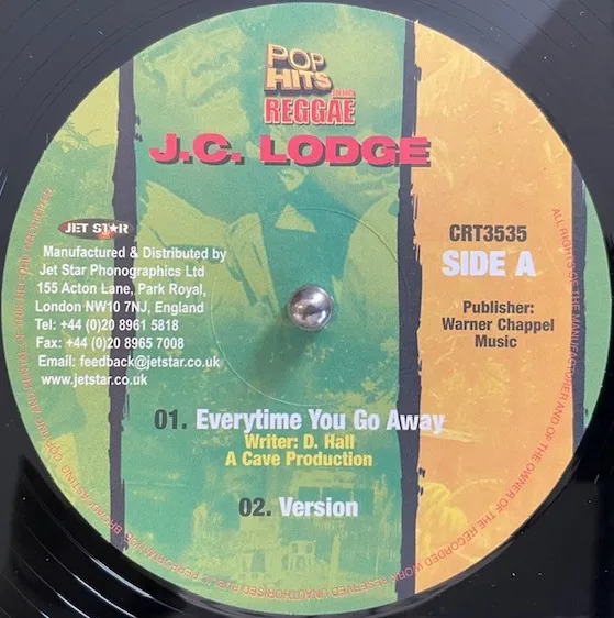 JC LODGE / EVERYTIME YOU GO AWAY ／ BREATHE