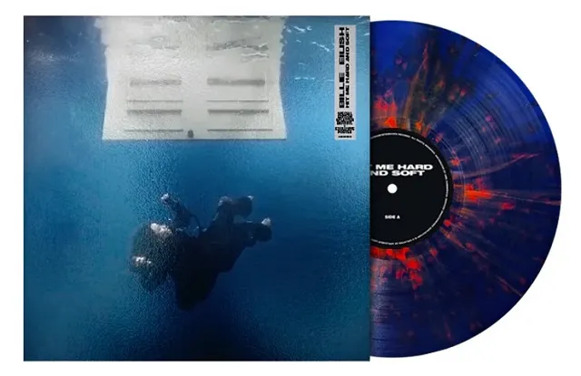 BILLIE EILISH / HIT ME HARD AND SOFT [1 YEAR ANNIVERSARY / BLUE+ORANGE SPLATTER BIOVINYL]