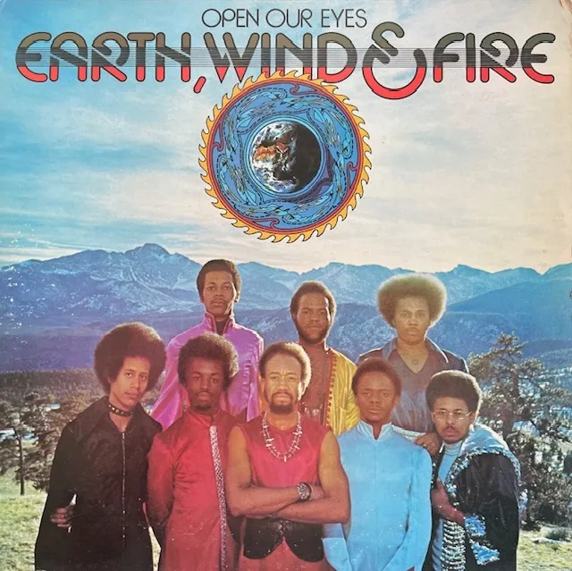 EARTH, WIND & FIRE / OPEN OUR EYES (74年 JPN PROMO WHITE LABEL)