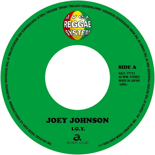 JOEY JOHNSON / I.G.Y. ／ RIGHT HERE WAITING