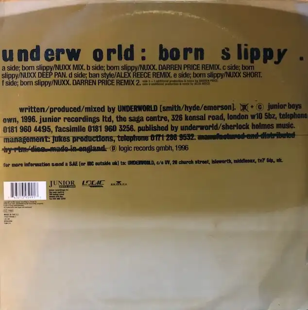 UNDERWORLD / BORN SLIPPY. NUXX