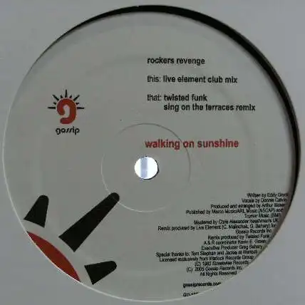 ROCKERS REVENGE / WALKIN ON SUNSHINEΥʥ쥳ɥ㥱å ()