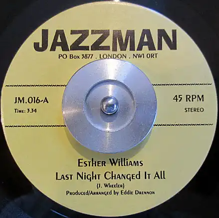 ESTHER WILLIAMS ／ TOMMIE YOUNG / LAST NIGHT CHANGED IT ALL ／ HIT AND RUN LOVER