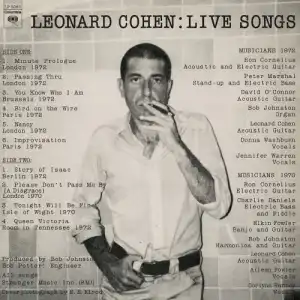 LEONARD COHEN / LIVE SONGS