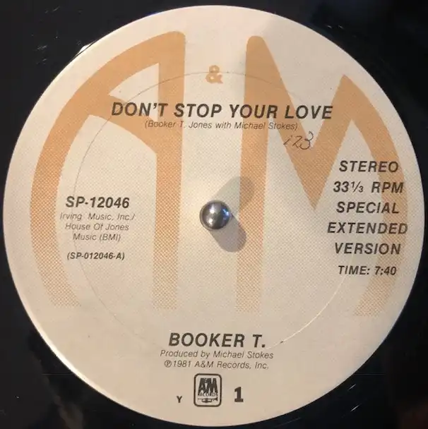 BOOKER T. / DONT STOP YOUR LOVE