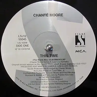 CHANTE MOORE / THIS TIME (THE BOMB MIX)