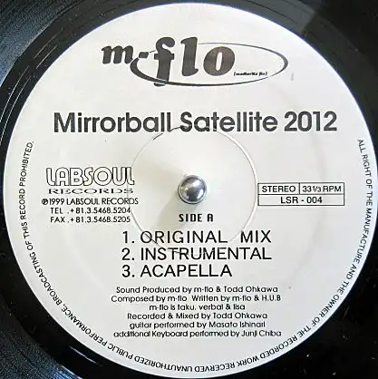 M-FLO / MIRRORBALL SATELLITE 2012  MINDSTATEΥʥ쥳ɥ㥱å ()