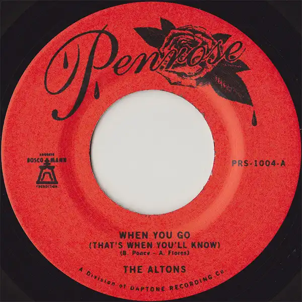 ALTONS / WHEN YOU GO (THAT'S WHEN YOU'LL KNOW)
