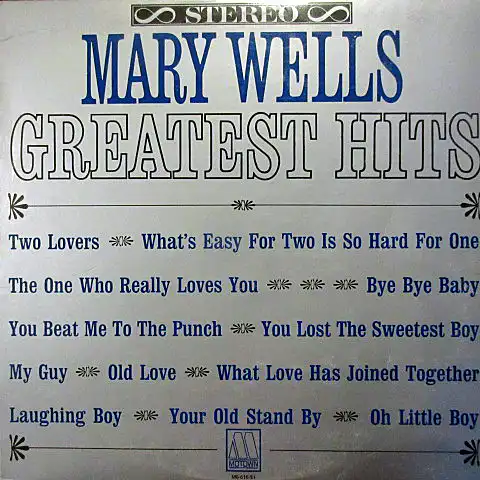 MARY WELLS / GREATEST HITS