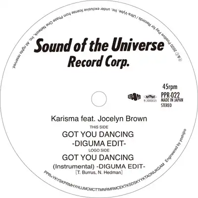 KARISMA FEAT. JOCELYN BROWN / GOT YOU DANCING -DIGMA EDIT-