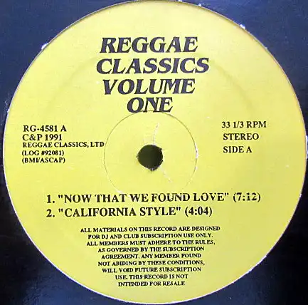 VARIOUS (THIRD WORLDEDDY GRANTLAID BACKBOB MARLEY) / REGGAE CLASSICS VOLUME ONE