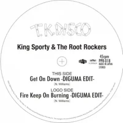 KING SPORTY & THE ROOT ROCKERS / GET ON DOWN  FIRE KEEP ON BURNING -DIGUMA EDIT-