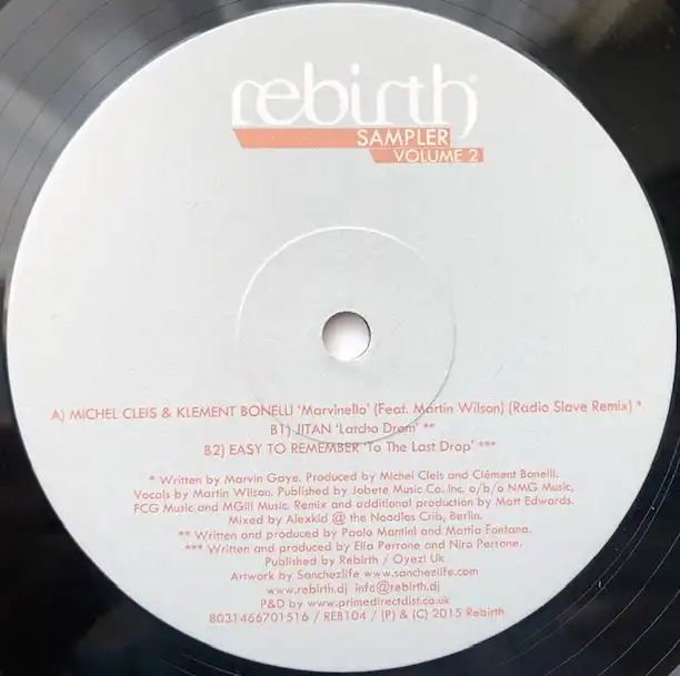 VARIOUS (MICHEL CLEIS) / REBIRTH SAMPLER VOLUME 2Υʥ쥳ɥ㥱å ()