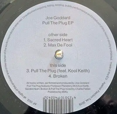 JOE GODDARD / PULL THE PLUG EP