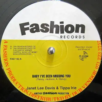 JANET LEE DAVIS & TIPPA IRIE / BABY I'VE BEEN MISSING YOU
