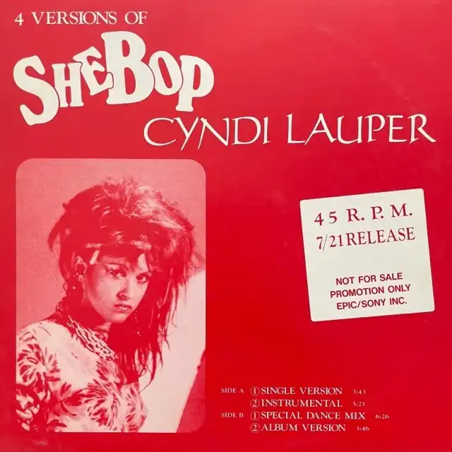CYNDI LAUPER / 4 VERSIONS OF SHE BOP