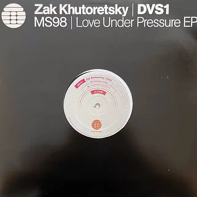 DVS1 (ZAK KHUTORETSKY) / LOVE UNDER PRESSURE EP