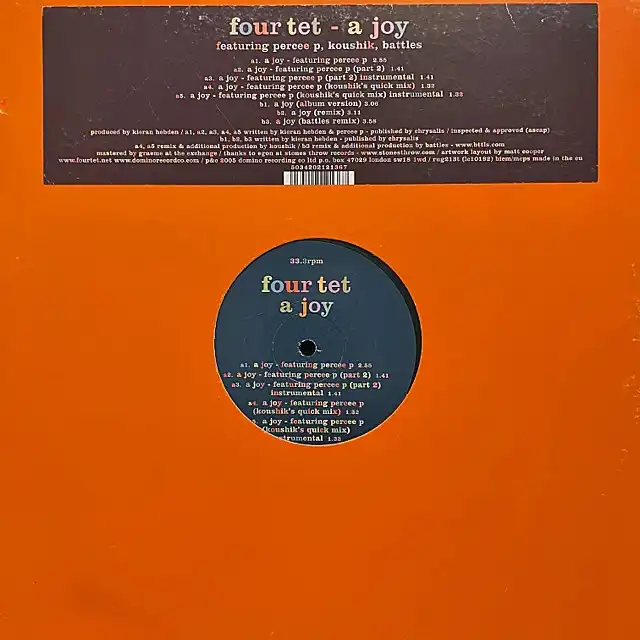 FOUR TET / A JOYのアナログレコードジャケット