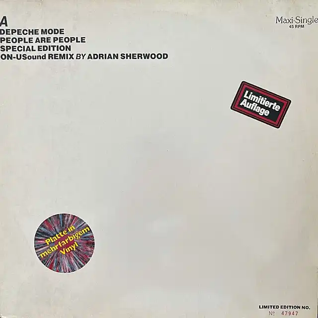 DEPECHE MODE / PEOPLE ARE PEOPLE (ON-USOUND REMIX BY ADRIAN SHERWOOD)