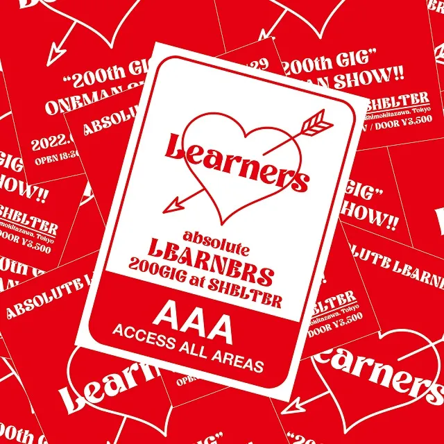 LEARNERS / ABSOLUTE LEARNERS 200GIG AT SHELTERのアナログレコードジャケット