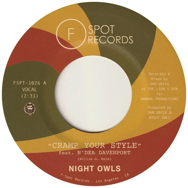 NIGHT OWLS / CRAMP YOUR STYLE (FEAT. N'DEA DAVENPORT) / YOUR OLD STAND BY (FEAT. TRISH TOLEDO)のアナログレコードジャケット (準備中)