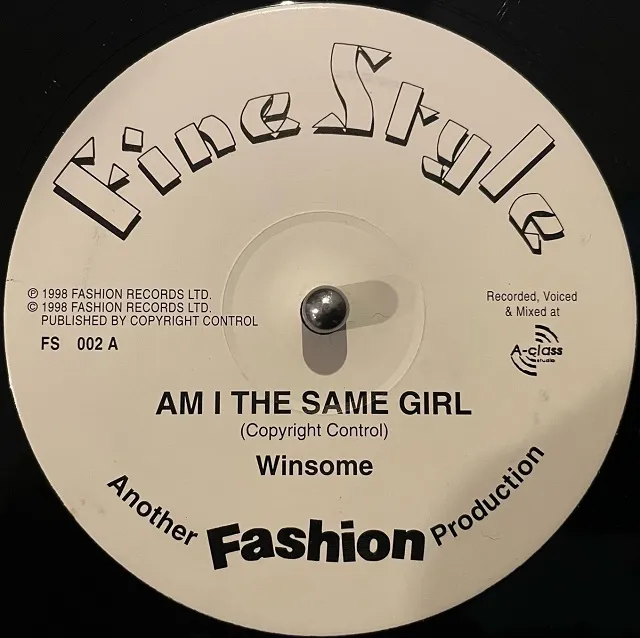 WINSOME / AM I THE SAME GIRLのアナログレコードジャケット (準備中)