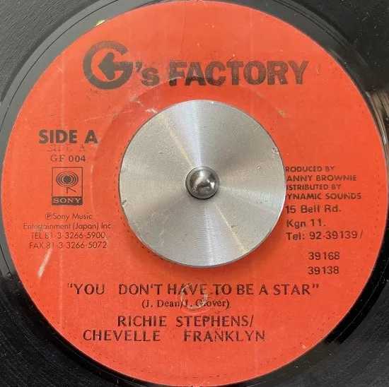 RICHIE STEPHENS & CHEVELLE FRANKLYN / YOU DON'T HAVE TO BE A STAR