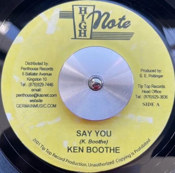 KEN BOOTHE  MAX ROMEO / SAY YOU  LET THE POWER FALL ON I