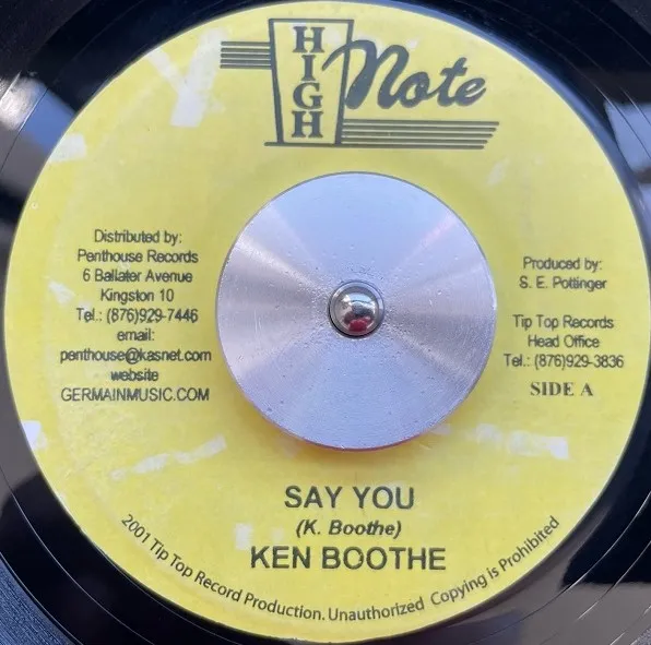 KEN BOOTHE ／ MAX ROMEO / SAY YOU ／ LET THE POWER FALL ON I